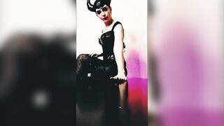 Fetish Dominatrix Mistress Eva Leather Milf Femdom Bdsm Kink Goddess High Heels