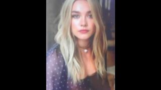 Cum tribute for Florence Pugh. Solo male masturbation