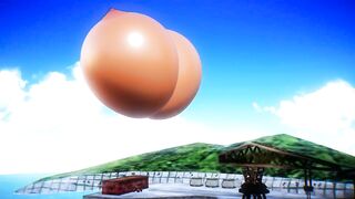 Imbapovi - Mushashi Huge Boobs Inflation Airship