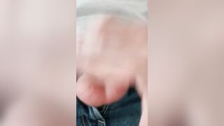 Guy Jerking off and Moaning // Cumming over his Jeans