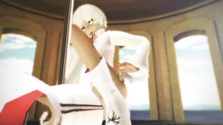 【MMD】Weiss Schnee Poledance【R-18】