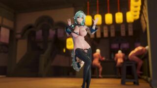 0277 -【R18-MMD】Genshin Impact 原神 Eula 优菈 - Lilac