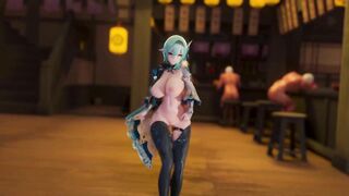 0277 -【R18-MMD】Genshin Impact 原神 Eula 优菈 - Lilac