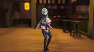 0277 -【R18-MMD】Genshin Impact 原神 Eula 优菈 - Lilac