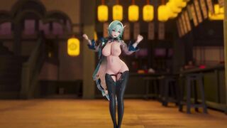 0277 -【R18-MMD】Genshin Impact 原神 Eula 优菈 - Lilac