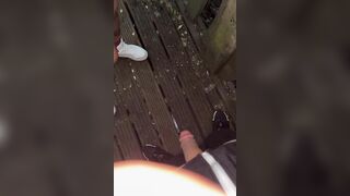 Munching yardie dick in the park like it’s nothing horny lil hoe don’t give a fck