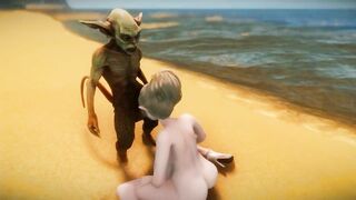 Big Breasts Elf Mama Fucked by Goblin Surrender Service Seeding Sex 3D Hentai NSFW NTR Part 10