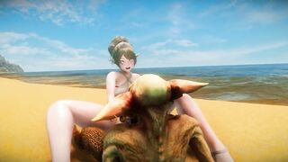 Big Breasts Elf Mama Fucked by Goblin Surrender Service Seeding Sex 3D Hentai NSFW NTR Part 7