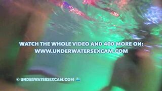 Voyeur underwater hidden pool cam shows arab girl playing with her big natural tits while masturbating with jet stream!