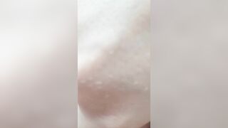 Masturbating after cumshot creampie pussy at midday