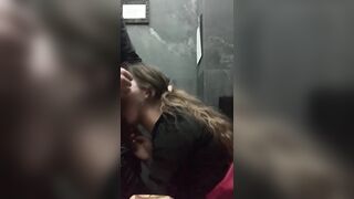 Tinder Girl doing Blowjob in Caffe’s Toilet