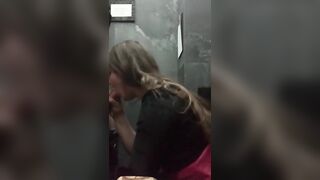 Tinder Girl doing Blowjob in Caffe’s Toilet