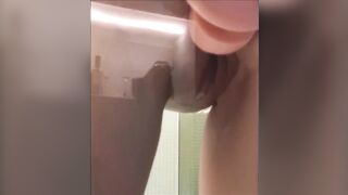 Amazing milf masturbates at the hotel after sex