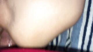 Skinny Granny with Hairy Pussy Anal Quickie