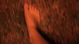 Barefoot in the grass