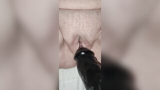 Rough bbc fuck pussy stretch and gape bbc dildo hard fucking