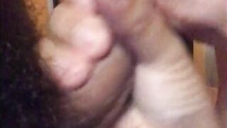 Pov Blowjob he cum on my tongue