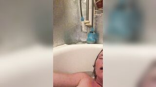 Mistress Wriggler having the most insane orgasm in the bath