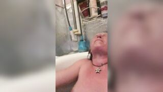 Mistress Wriggler having the most insane orgasm in the bath