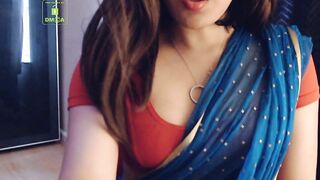 Cammodel BadGirlLHR in Saree