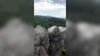 Pissing Off Cliff