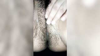 Horny Step Mom Playing with Hairy Pussy