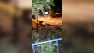 Pissing on public street