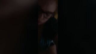 My Ex just can’t stay away from me or my lips sucking his cock with my glasses on!