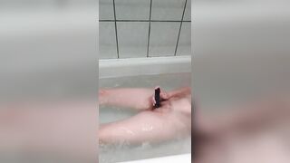 to masturbate in the water and have an orgasm with a big toy