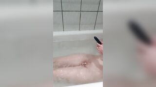 to masturbate in the water and have an orgasm with a big toy