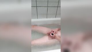 to masturbate in the water and have an orgasm with a big toy