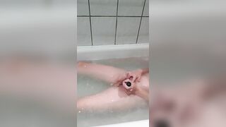 Orgasm in the bathroom