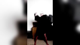 rotating dance of a horny 18-year-old schoolgirl