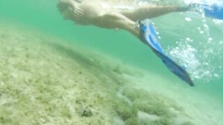 Countrycougartx - Nude snorkeling in Belize