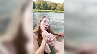 SLOPPY BLOWJOB IN THE RIVER - DINOSAWR911