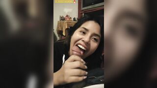 my cute cousin eats my black cock and learns english