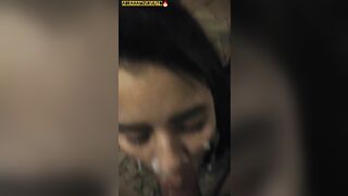 my cute cousin eats my black cock and learns english