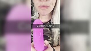 Camohunny - Teasing myself with my toy, the vibrations through my panties make me so wet