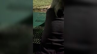 Doggy style at the dog park…told him to cum quick so we don’t get caught