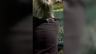 Doggy style at the dog park…told him to cum quick so we don’t get caught