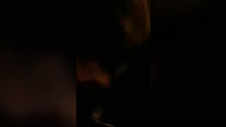 Front seat blowjob in the dark