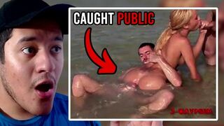 FUNNY PUBLIC CAUGHT PORN REACTION