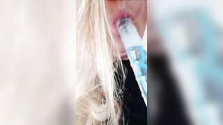 Sucking bubble dick