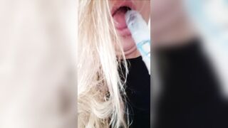 Sucking bubble dick