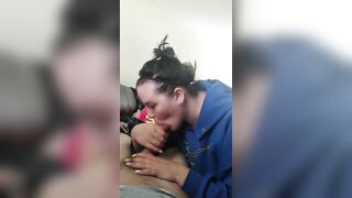 Milf swallows cum