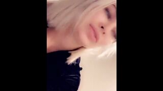 Layna lets fuck with dildo in bathroom