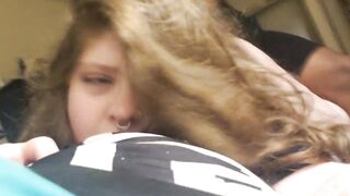 White TEEN with a HUGE Ass Loves Black Dick (Female DoggyStyle POV) Cumshot