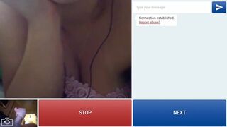 Russian teen with braces watches me cum webcam part 1