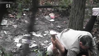 Asian Prostitute Creamed By Daddy In Forest