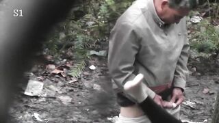 Asian Prostitute Creamed By Daddy In Forest